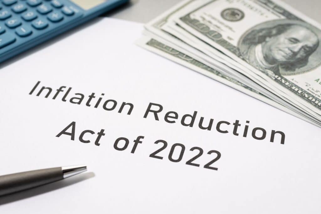 Inflation reduction Act concept